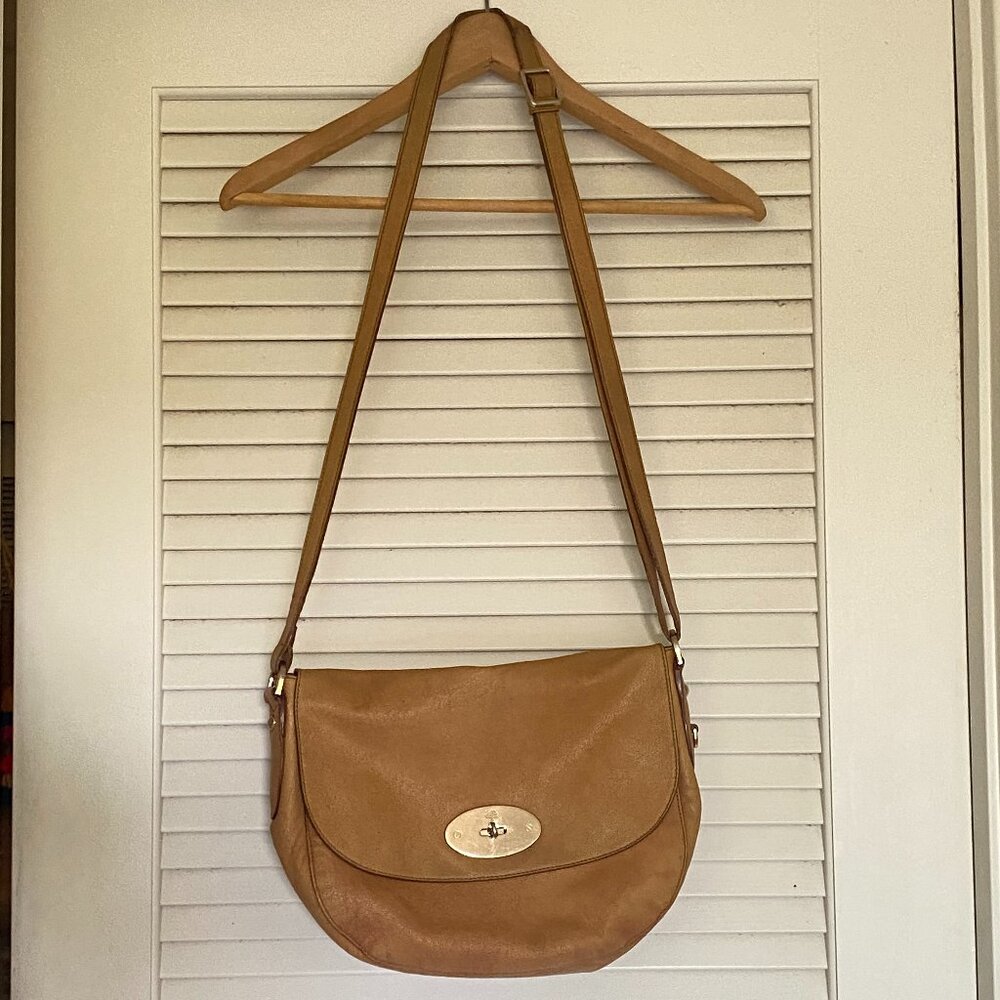 Mulberry Tan Leather Cross Body Handbag